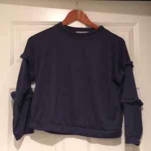 Indigo Crop Sweater